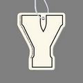 Letter "Y" Air Freshener Tag